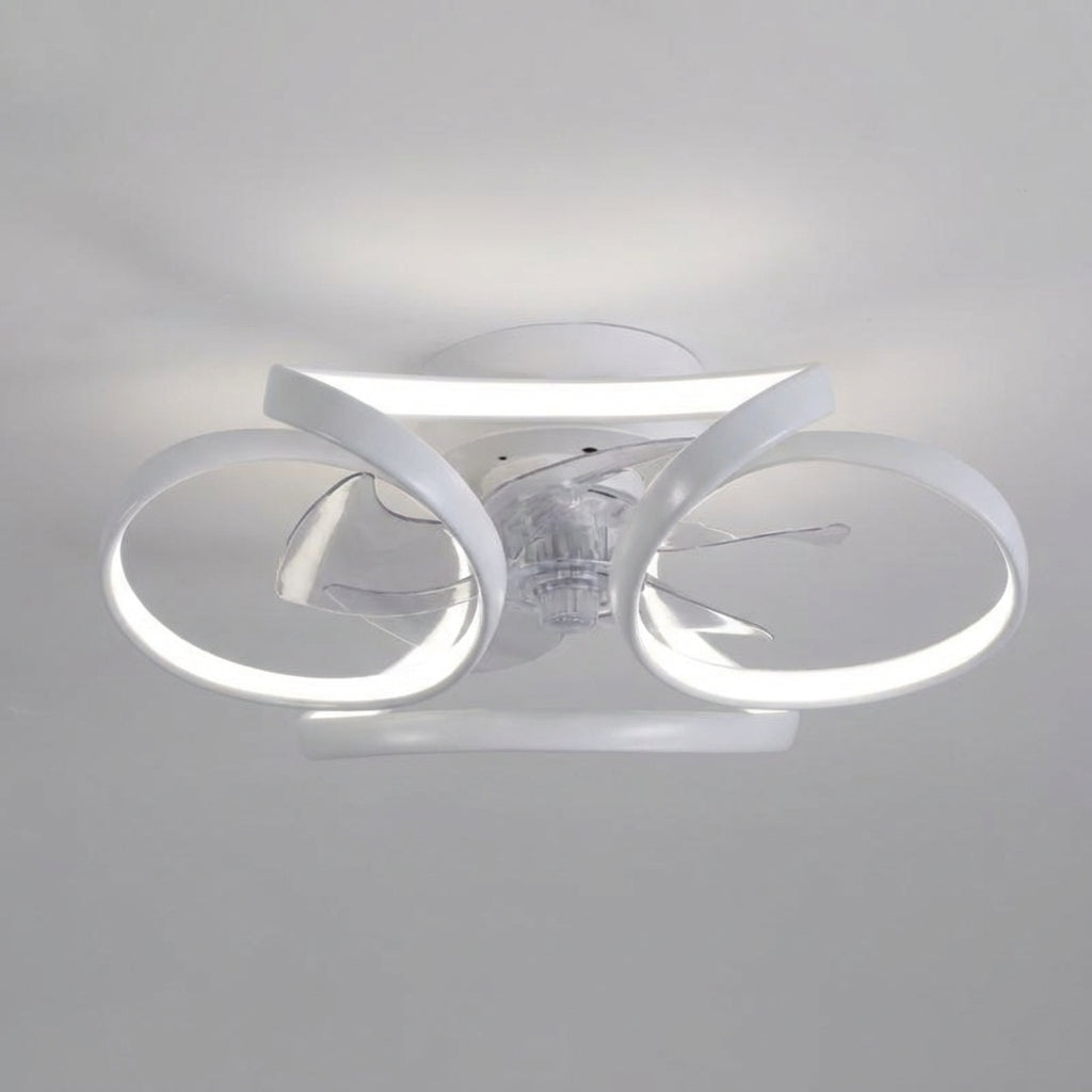 Modern Flush Mount Ceiling Fan Light - Vintarao
