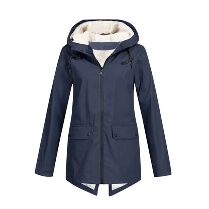 Waterproof Women's Jacket – Fleece Lined – With Hood 6