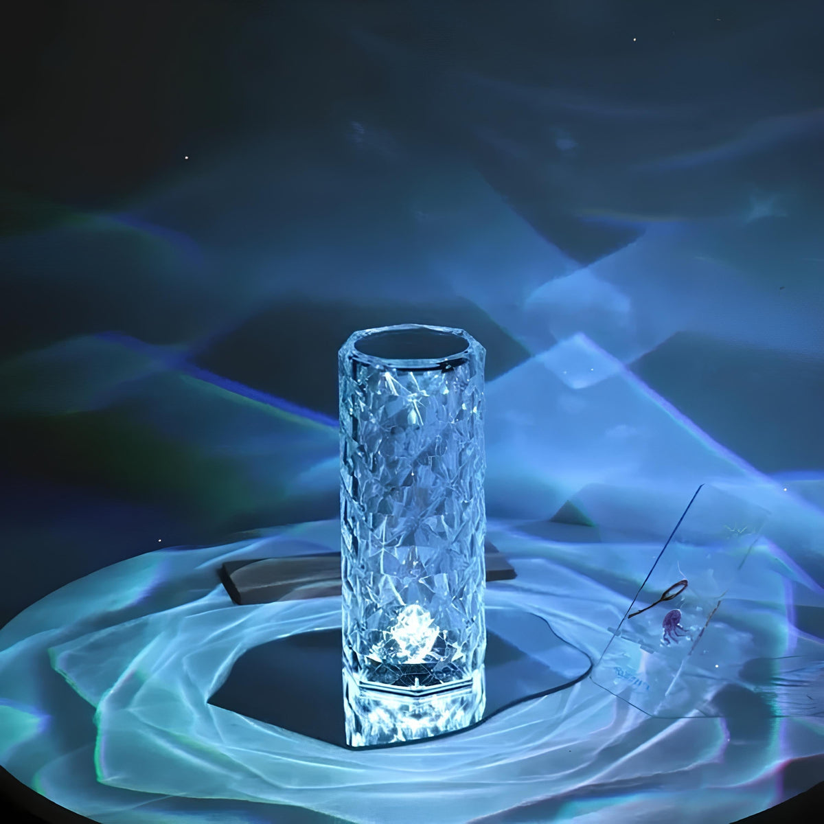 Crystal Table Lamp with Touch Control - Aurora