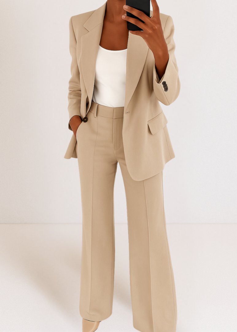 Women's Tailored Blazer & Pants Coord Lounge Set 3