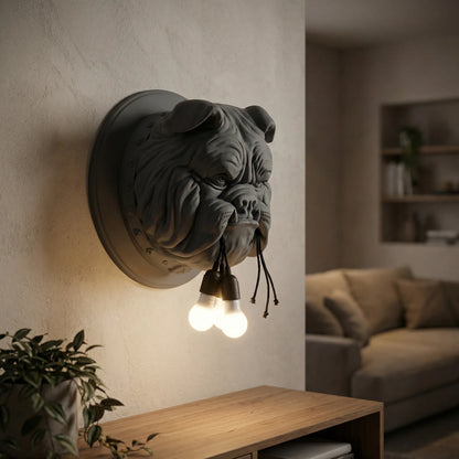 Decorative Sculpted Wall Sconce - Bulloxen