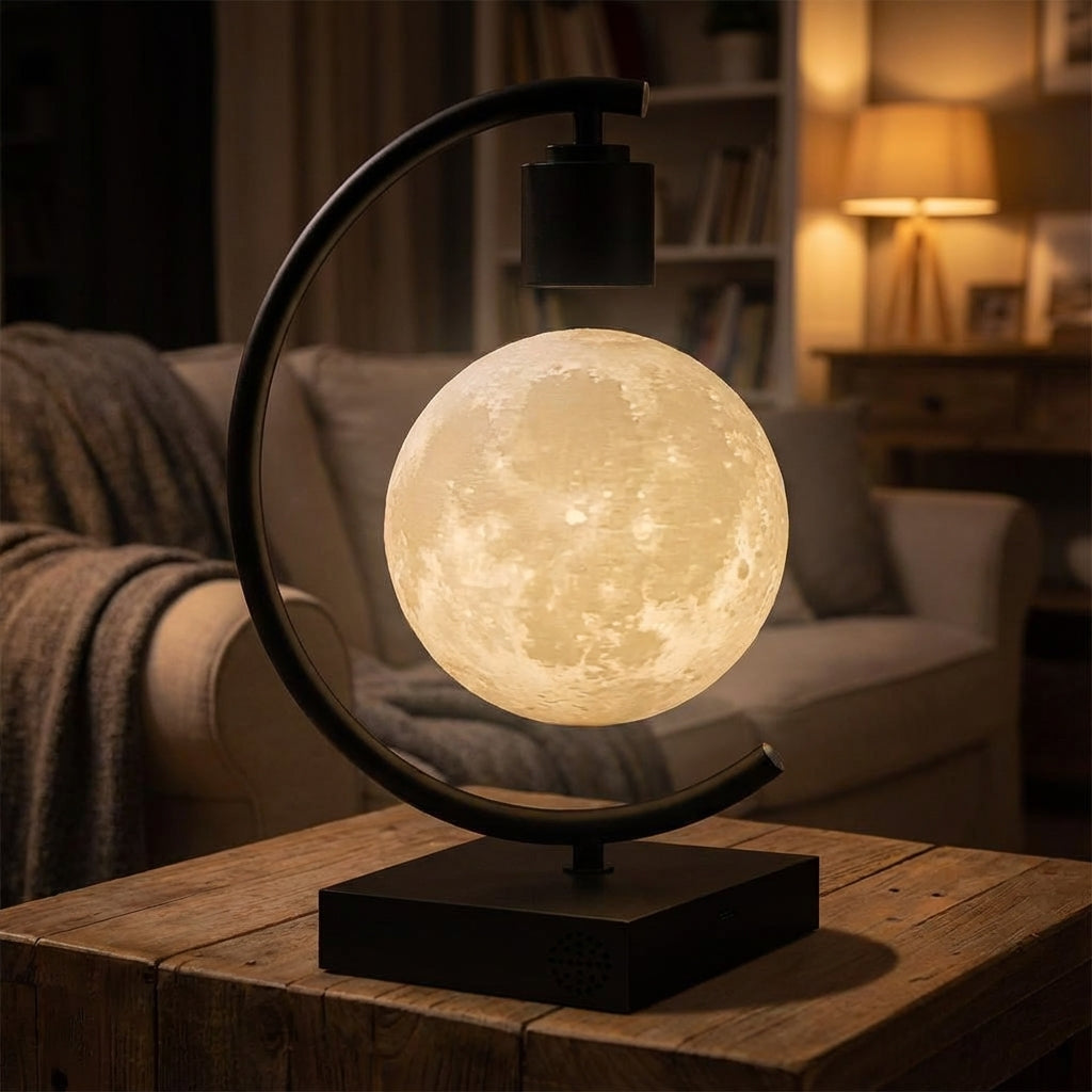 Decorative Moon Shaped Lamp -  Leviora