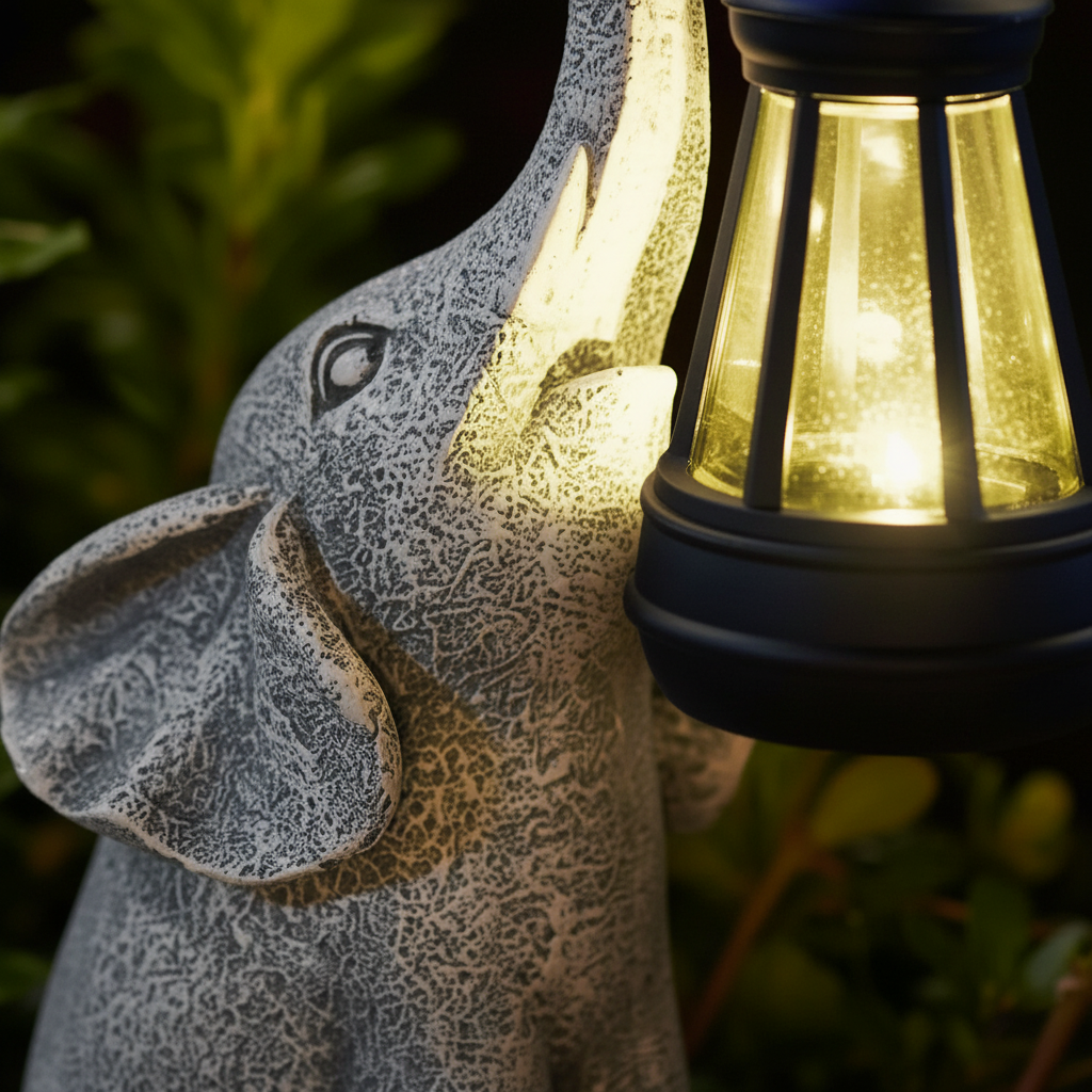 Freistehende Außenlampe Im Tierdesign - Glowphant