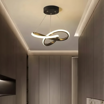 Hängende Wellenförmige Lampe - HaloWeave