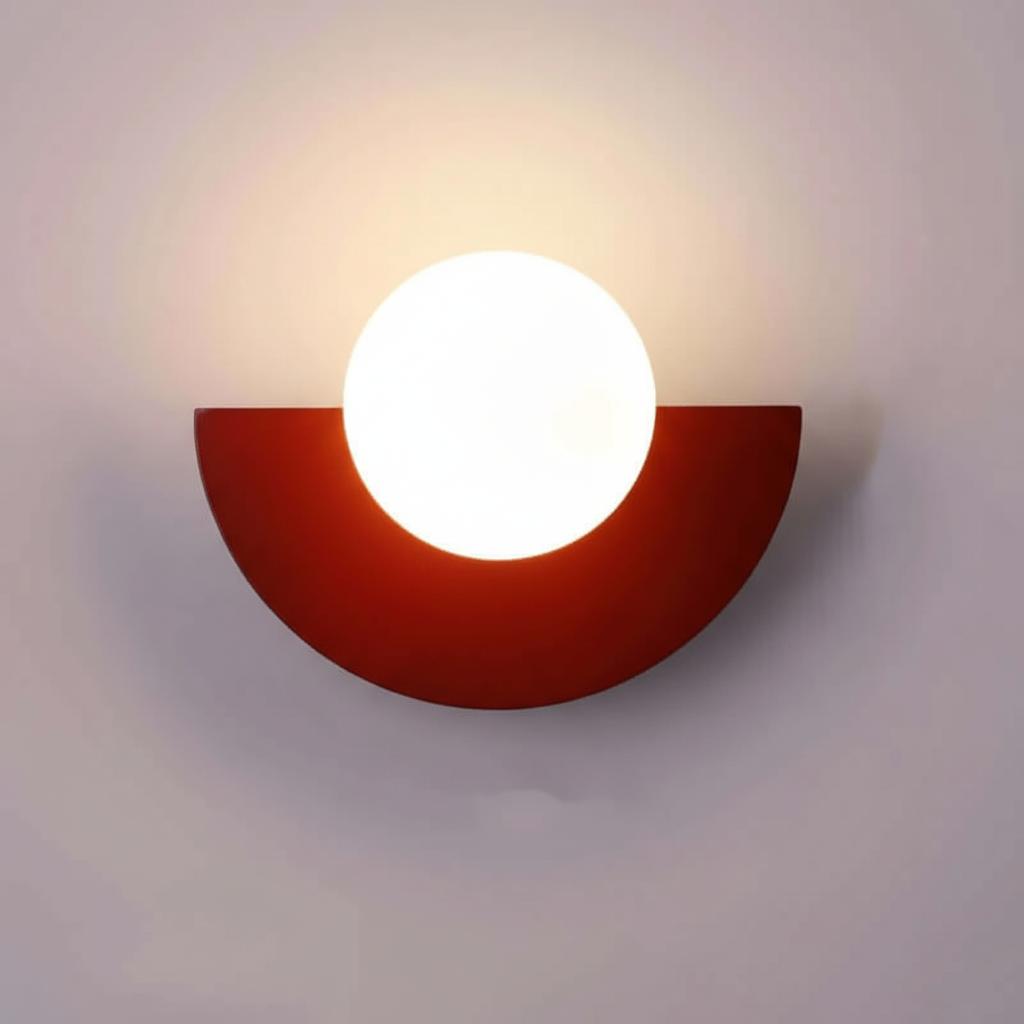 Metall Halbmond Wandlampe - HalbGlow