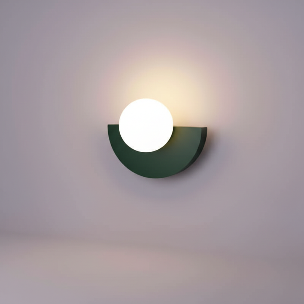 Metall Halbmond Wandlampe - HalbGlow