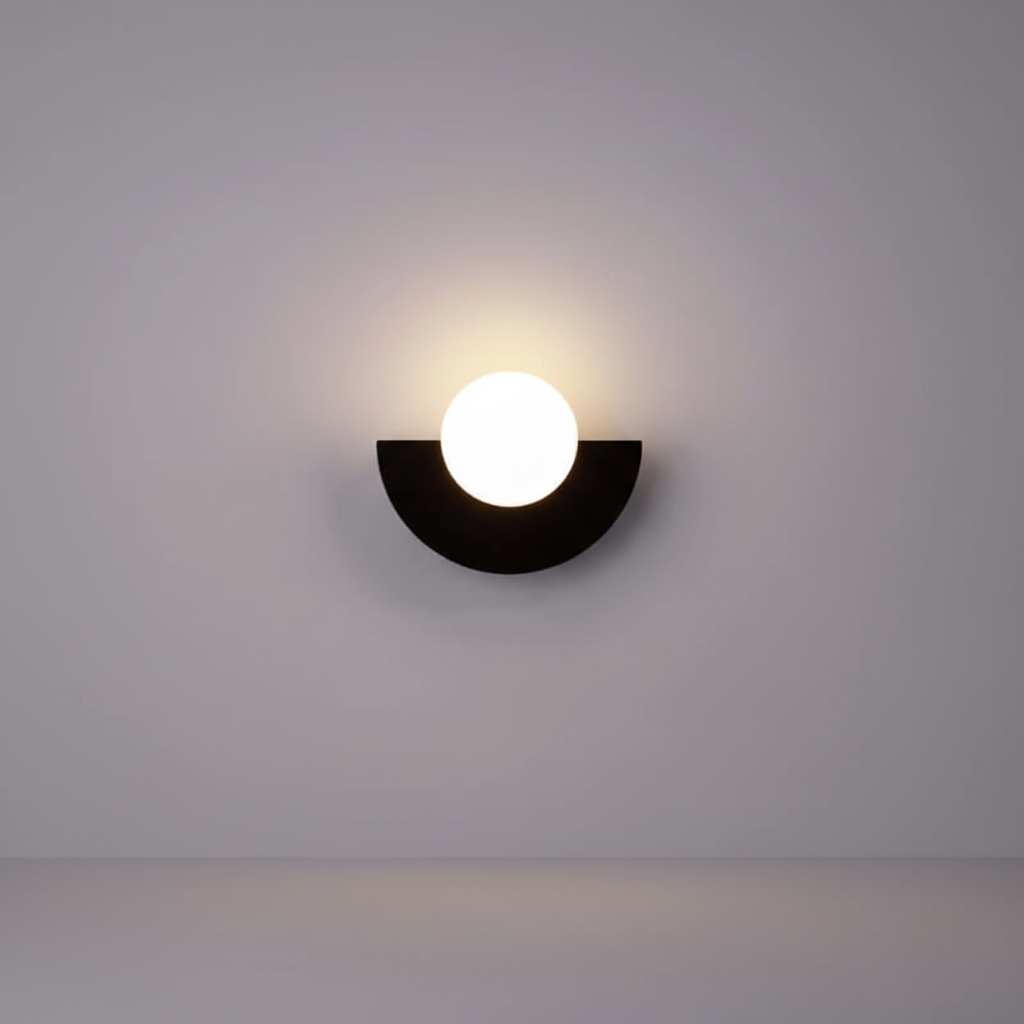 Metall Halbmond Wandlampe - HalbGlow