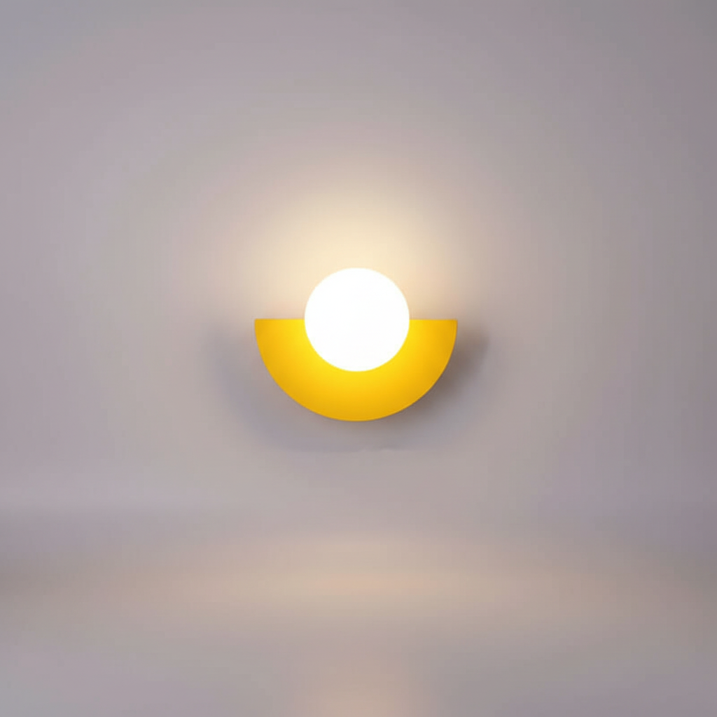 Metall Halbmond Wandlampe - HalbGlow