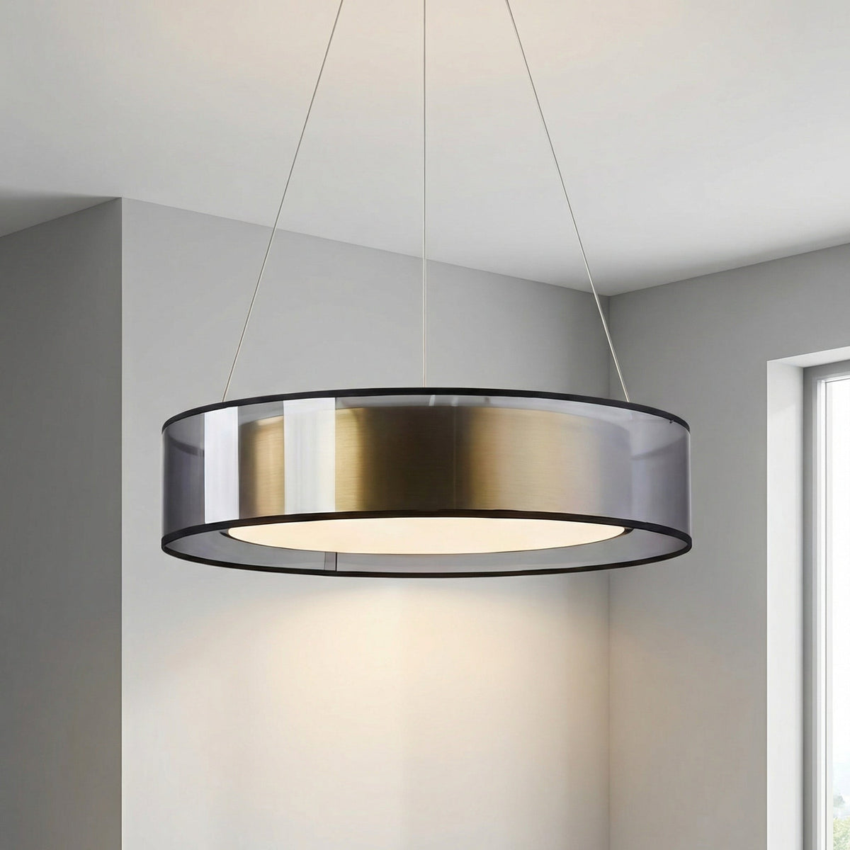 Modern Suspended Light Fixture -  Roselume