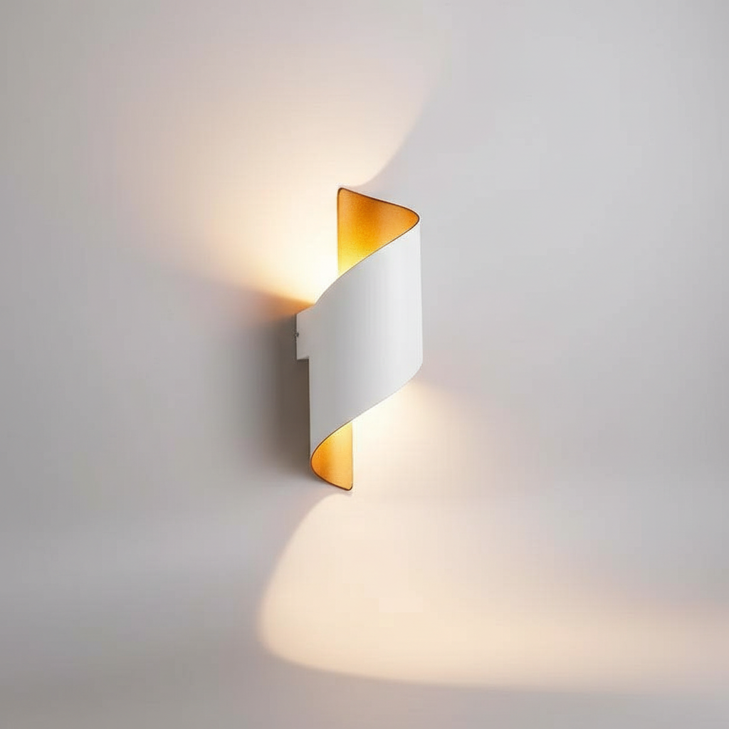 Moderne Spiralförmige Wandleuchte - Twistify