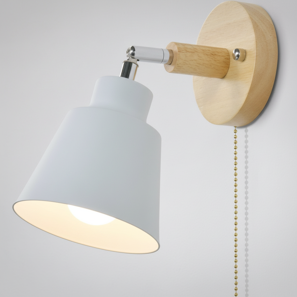 Moderner Wandspot Mit Zugschalter - TurnLume