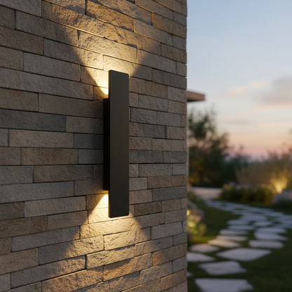 Moderner Aluminium Wandleuchter - Brightpillar