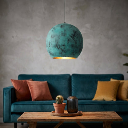 Oxidized Patina Pendant Light -  Turinex
