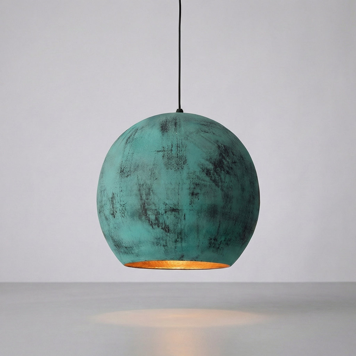 Oxidized Patina Pendant Light -  Turinex