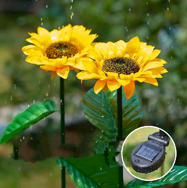 Solarbetriebene Dekorative Sonnenblume - Solarpetal