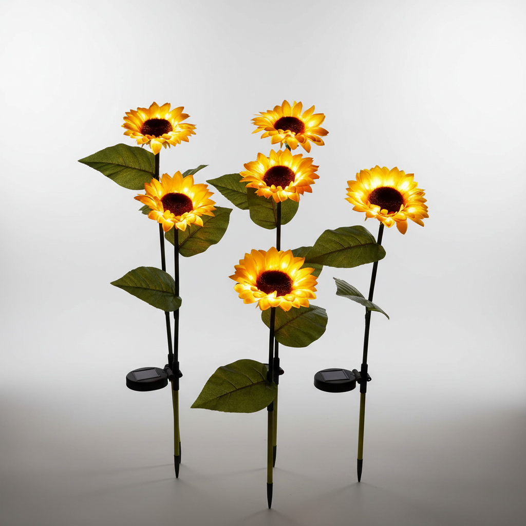 Solarbetriebene Dekorative Sonnenblume - Solarpetal