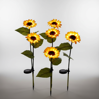 Solarbetriebene Dekorative Sonnenblume - Solarpetal