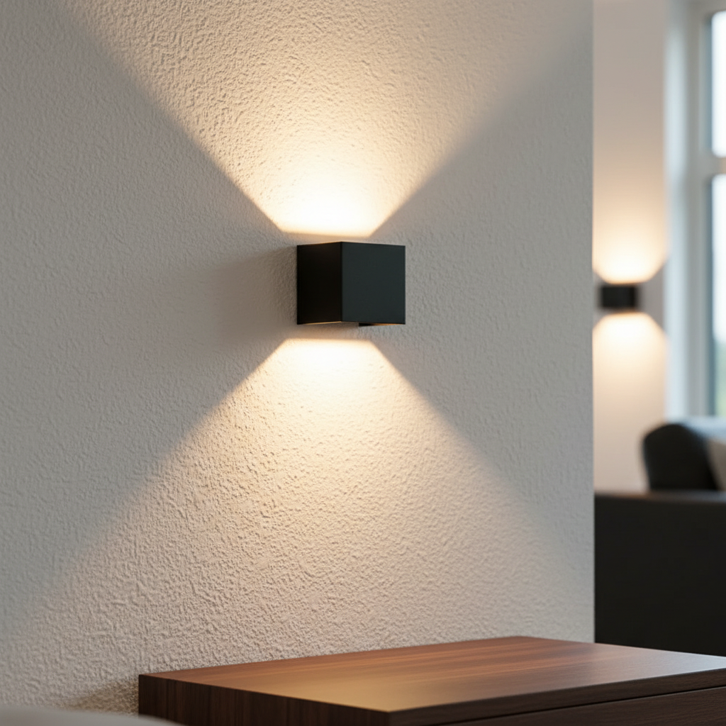 Wandmontierte LED Leuchte - LumaCube