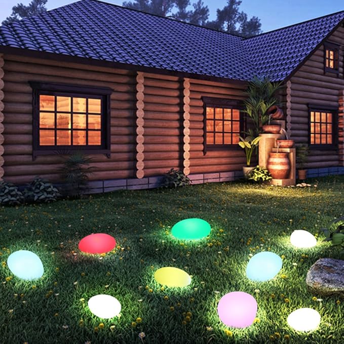 Wiederaufladbare Kabellose Gartlampe - GlowPebble