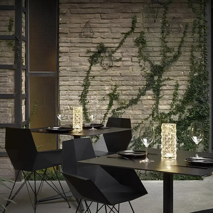 Crystal Table Lamp with Touch Control - Aurora