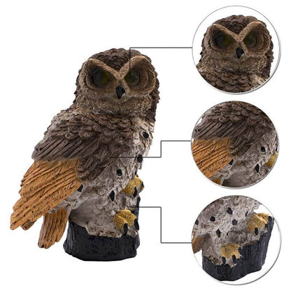 OwlGlow Solar-Powered Garden Lamp